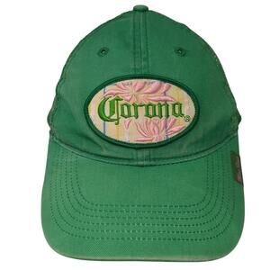 Corona Hecho En Mexico Trucker Hat Green One Size Adjustable Mesh Back Anoma